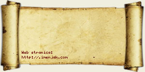 Dijana Hrnjaković vizit kartica